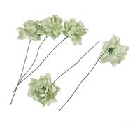 5pcs Synthetic Gardenia Pieces for Retail Display Shelving Product Photography Backdrops or E-Commerce Visual Support (Green)