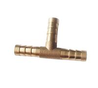 5PCS T Hose Barb I/D 4mm 3 Ways Brass Coupler Splicer Connector Fitting for Fuel Gas Water