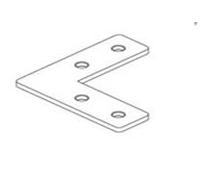 5PCS T/L Connector Connecting Aluminum Profile Durable Plate Shape Corner Joint Bracket for 2020/3030/4040(5pcs 3030L)