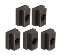 5pcs T Slot Nuts M12 Threads Fit Into T-slots In Machine Tool Tables,Black Oxide Finish