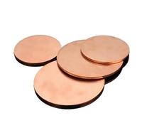 5pcs T2 Copper Discs - 30mm Diameter Pure Copper Round Plates for Electrical Applications(30 x 0.5mm)
