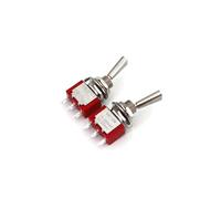 5pcs T8013-U Flatted Lever 3Pin ON-ON 2-Position SPDT Toggle Switch For Remote Control
