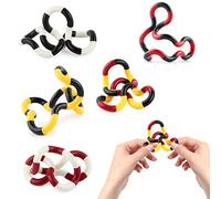 5pcs Tangle Fidget Toy - Stress Relief Finger Toys - Textured Original Relax toys Finger Toys - Feeling Winding Toys Brain Toy，Perfect For a Small Leisure Time Stress Reliever Toy