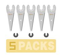 5pcs Tapered Sealant Cutting Blade, Oscillating Tool Caulk Removal Blade to Remove Paint Caulk Adhesive Sealant