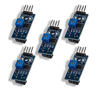 5Pcs TCRT5000 Infrared Reflective Sensor Modules, TCRT5000 Infrared Reflective Photoelectric Switch IR Tracking Sensor Module Obstacle Avoidance Barrier Line Track