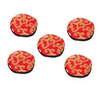 5pcs Temple Bowl Pad Hand Decor Meditation Bowl Cushion Tibetan Bowl Cushion Accessories Prayer Bowl Cushion Yoga Decor Silk Pillow Pilows Buddhist Supplies Fabric Red Janos Manual