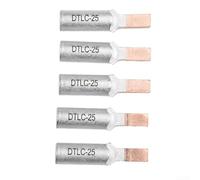 5PCS Terminal Wire Connectors for Crimping in DTLC Meter Box Circuits with Copper and Aluminum Pins, Screw Fixing for Secure Electrical Wiring (DTLC-35)