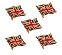 5PCs The UK Flag Themed Lapel Pin Patriotic Military Badges Men Boys Brooch DIY Craft Women Men Gift Hat Backpack Coats Decoration Accessories