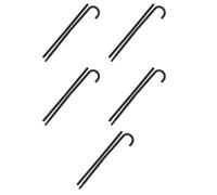 5pcs Theatrical Magician Crutch Stick Black Plastic for Stage Cosplay