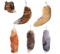 5pcs Therian Giant,plush Role Play Toy Costume,3d Animal Keyring,fluffy