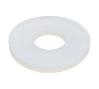 5pcs Thick 3mm White Silicone Flat Gasket - Durable Washer Flange Sealing O-Ring for Various Applications(18x45x3mm)