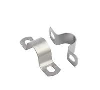 5Pcs Thickened 304 Stainless Steel Plumbing Saddle Clip Brackets Clamp Horse Card Single Fixed Pipe Riding M8-M60(M25)