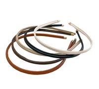 5PCS Thin Headband Skinny Leather Headbands for Women Trendy Comfortable No Headache Non-Slip Hair Accessories Girls (Beige+Brown+Black+White+Tan)