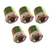 5Pcs Threaded Bush Adapter BSP Fittings 1/2 External Thread to 1/4 Internal Thread for Joining Air Line Hose