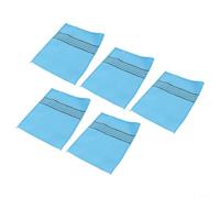5Pcs Three Dimensional Knit Exfoliating Bath Washcloths For Controlled Exfoliation And Enhanced Shower Hygiene Practice(Blue)