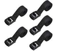 5PCS Tie Down Straps 50x2CM, Short Ratchet Straps, Heavy-Duty Lashing Strap 250kg Load Capacity, Adjustable Cargo Strap with Cam Buckle, Rustproof Roof RackStrap for Motorcycles, Bicycles, Luggage