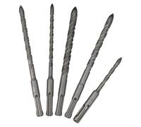 5pcs Tile Porcelain Drill Bits for SDS PLUS, Suitable for Drilling Various Materials Like For Ceramic, Stone, and Concrete