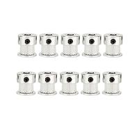 5Pcs Timing Belt Pulley,16 Teeth 5mm Bore Aluminum Timing Belt Pulley Tool For 3D Printer CNC,Nema 17 Stepper Motors