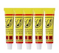 5pcs Tire Plug Glue,Rubber Glue for Tyres,Tyre Repair Sealant,Rubber Cement Glue,Long Lasting Effects,Compact and Portable Design,Easy and Wide Application,Multipurpose,Convenient to Use and Carry