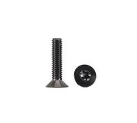 5PCS Titanium Alloy Hexagon Socket Countersunk Head Cap Screws M2 M2.5 M3 M4 M5 M6 M8 Flat Head Bolts for Durable Applications (PVD Black,M6x40mm (5PCS))