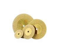 5PCS Titanium Coated Diamond Disc,20-50mm with 3mm Shank