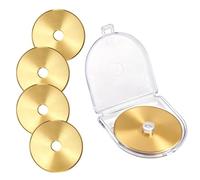 5pcs Titanium Coated Rotary Cutter Blades, Universal Replacement Circular Fabric Cutting Blades Knife Refill for OLFA/Martelli/Dremel/Truecut/DAFA for Quilting Sewing Scrapbooking Tool (45mm)