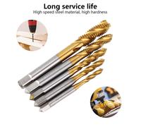 5pcs Titanium Coated Screw Tap Bit Set UK