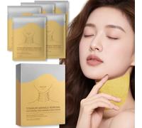 5PCS Titanium Firming Neck Mask, Neck Tightening Mask for Wrinkle-Reducing And Firming With Vitamin C, Sheet Ma-sks For Wrinkles, Moisturizing For Ne-ck Line Romoval, Non-Slip Fit for Women & Men