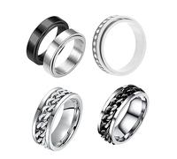 5Pcs Titanium Steel Fidget Set Anxiety Bead for Stress Options for Studying Exams and Everyday Wear