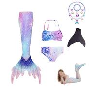 5pcs Toddler Swimming Costume With Bracelet Necklace Earrings Set, Take Beautiful Photos Of Your Kids,A-140