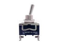 5Pcs Toggle Switch, E-Ten 1021-1322 15A 250V SPST 2 4 6 Terminal ON Off Self-Locking/750(E-TEN 1321)