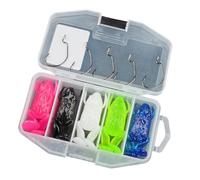 5pcs Topwater Frog Swimbait Fishing Lure Hook 6cm/8cm Reiki Frog Crankbait Lure Soft Bait High Strength Hook Frog Lure