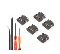 5PCS Touch Screen Connector Ribbon Port Socket for Nintendo 3DS XL/LL/New 3DS XL Backlight Joystick Connector Ribbon Port Replacement Accessories with Repair Tools(4Pin)