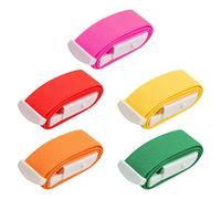 5Pcs Tourniquet with Buckle Adjustable Tourniquet Belt Quick to Release First Aid Blood Stop Belt Intravenous Quick and Slow Release Outdoor Emergency Care for Adult Kid (Red/Orange/Yellow/Green/Rose)