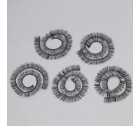 5PCS Toy Doll Eyelashes with Nylon Fibers Natural Curved Design Easy Adhesive Application Ball Jointed Doll Accessories Accessories