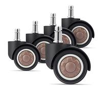 5PCS TPR Soft 2" Universal Mute Wheel Office Chair Caster Replacement Swivel Caster Furniture Wheel