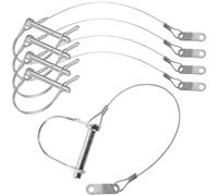 5PCS Trailer Coupler Pin, 5/16" X 1-3/4" Shaft Locking Trailer Hitch Pin with Steel Quick Release Ring