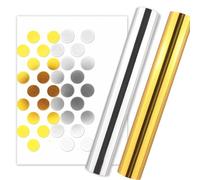 5PCS Transfer Foil Paper Toner Reactive Foil Roll for Cricut Foil Transfer Kit/Spellbinders/Foil Quill/Heat Foil Pen/Stamping Machine 7.6inchx16.4ft Heat Transfer Foil Roll for Crafting Hot Stamping