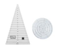 5Pcs Transparent Acrylic Quilting Templates, Dresden Plate Ruler for Blankets, Clothing Crafts DIY