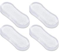 5Pcs Transparent Toilet Seat Bumper Set, Silicone Strong Adhesive Toilet Seats Lid Bumpers, Toilet Seat Buffers, Toilet Lid Rubber Pads for, Home Hotel and Hospital and Toilet Parts Toilet Seats