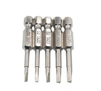 5Pcs Triangle Head Screwdriver Bits 1/4 Inch Steel Alloy Hardened for Assembly Line Factory Batch Drilling Hand Power Tools Use