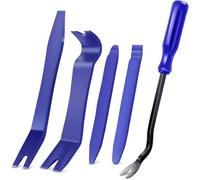 5PCS Trim Removal Tool, Car Trim Removal kit, Tool Kits for Car Radio Door Dashboard Installation, Plastic Pry Tools, Automotive Panel Dash nterior Accessories, Repair Mechanic Bar Scraper Blue
