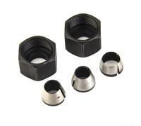 5pcs Trimming and Engraving Router Bit Adapter Set Fits 6mm, 6 35mm, 8mm Shank Sizes for Perfect Adaptation