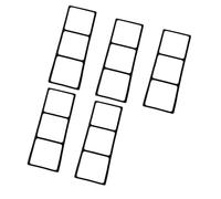 5PCS Triplication Ladder for Motion Exercises and Athletic Ability Development Outdoor Exercise Ladder Set