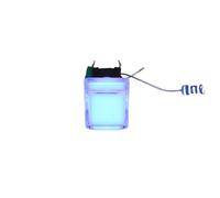 5Pcs TS5 Square 9.2x9.2mm 6Pin With LED Momentary SPST PCB Mini Push Button Click Tact Switch(Blue)