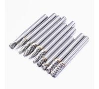 5pcs tungsten carbide rotary burr set 6mm shank double cut 6mm head | Rotary files for grinding, milling and processing metal and non-metal materials(ACDEF)