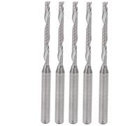 5pcs Tungsten Steel Spiral Router Bit, Wood Carving Milling Cutter, 3.175mm Shank 2mm Cutter Head, High - Efficiency Chip Removal for Precision Woodworking and Fine