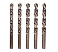 5Pcs Twist Drill Bit Set, High Speed Steel Parallel Shank Drill Bits, Ti - Plated Metal Drilling Bits for Copper Iron Stainless Steel, with S - Shaped Flute for Efficient Chip Remo (11.5mm)