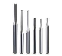 5pcs Two Flute Straight Slot Router Bit, CNC Carving Engraving Tools for Wood Milling Cutter(8x8x62x100L)