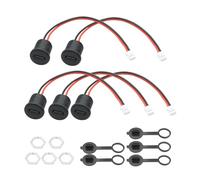 5Pcs Type-C Waterproof Female Socket Tail to 2.0 Terminal, With Dust-Proof Cap, Nut, 2-Pin Waterproof Typec Female Socket 5V/3A Power Cord, Suitable for USB Fans,Power Adapters, Charging Holders